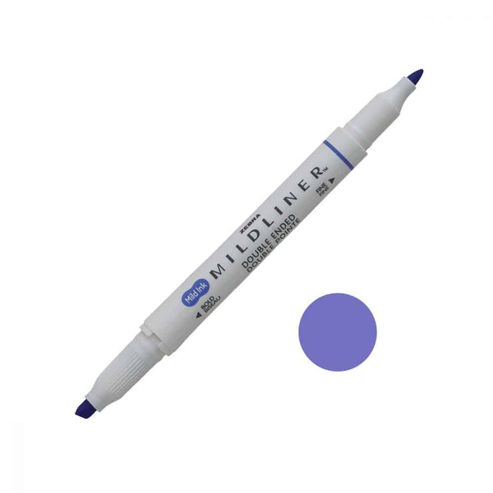 Surligneur double pointes Zebra Midliner - lavende