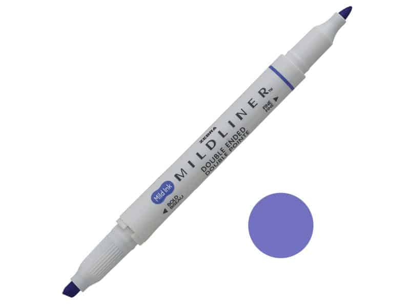 Surligneur double pointes Zebra Midliner - lavende