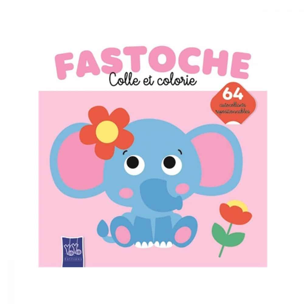 Fastoche Colle et colorie L'éléphant