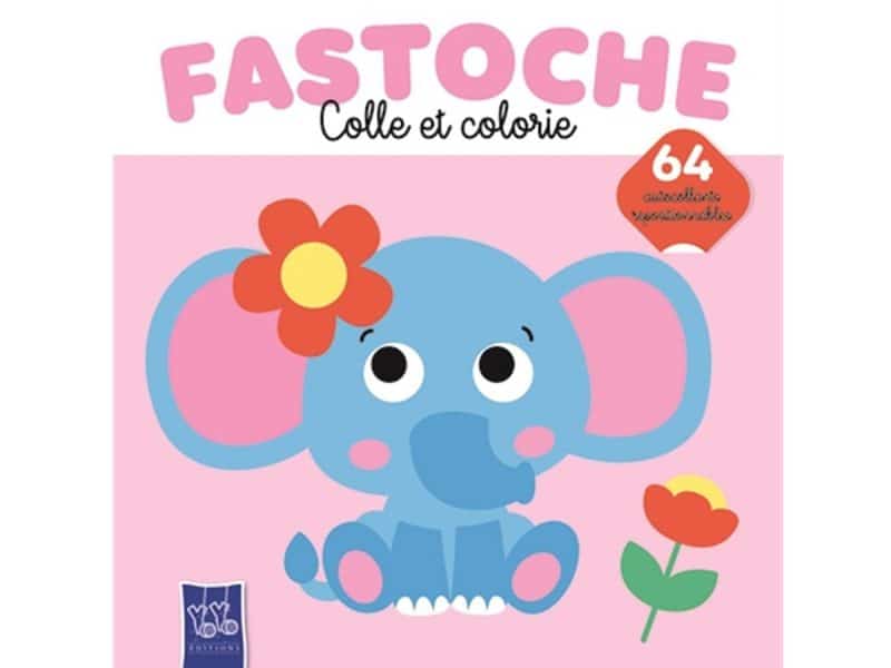 Fastoche Colle et colorie L'éléphant