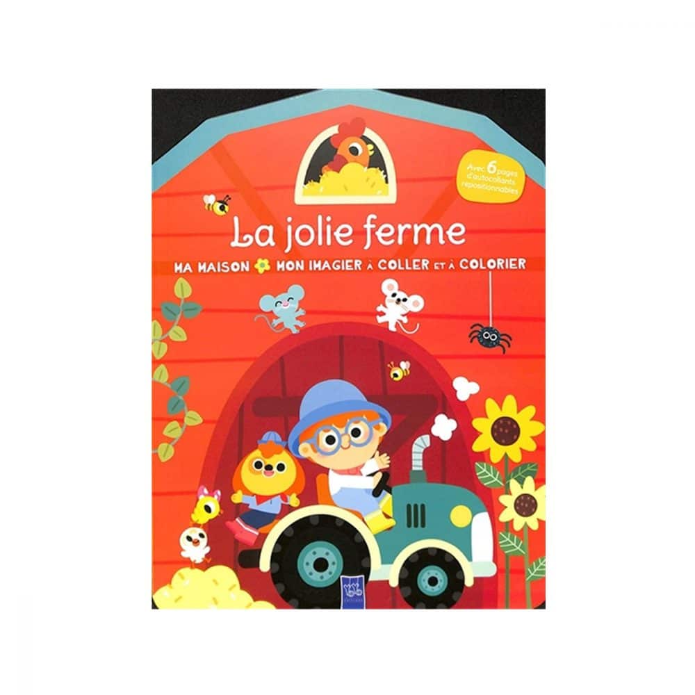 La ferme Mon imagier à coller et colorier