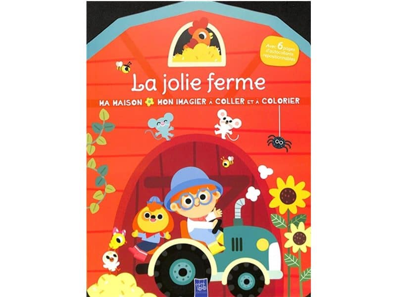 La ferme Mon imagier à coller et colorier