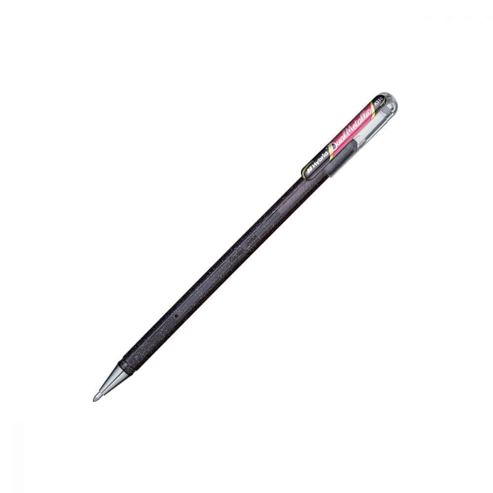 Stylo Pentel Dual Metallic - noir/rouge