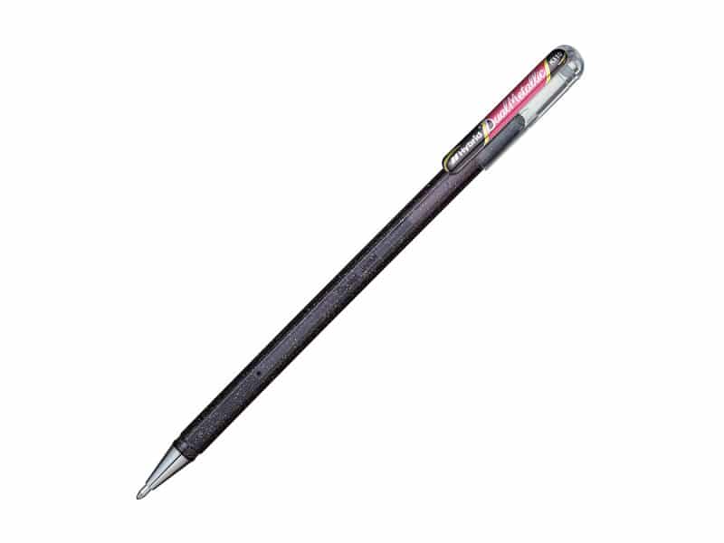Stylo Pentel Dual Metallic - noir/rouge