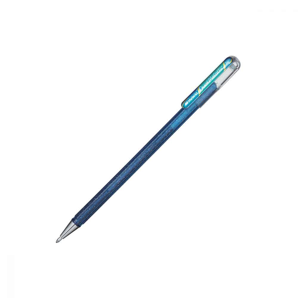 Stylo Pentel Dual Metallic - bleu/vert
