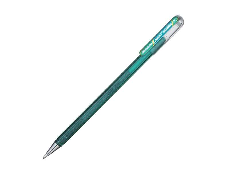 Stylo Pentel Dual Metallic - jaune/vert