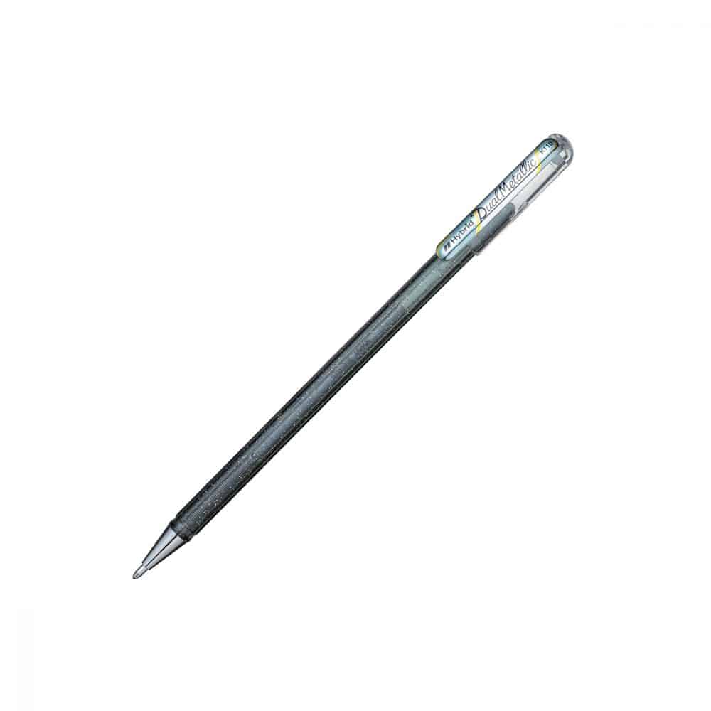Stylo Pentel Dual Metallic - argent
