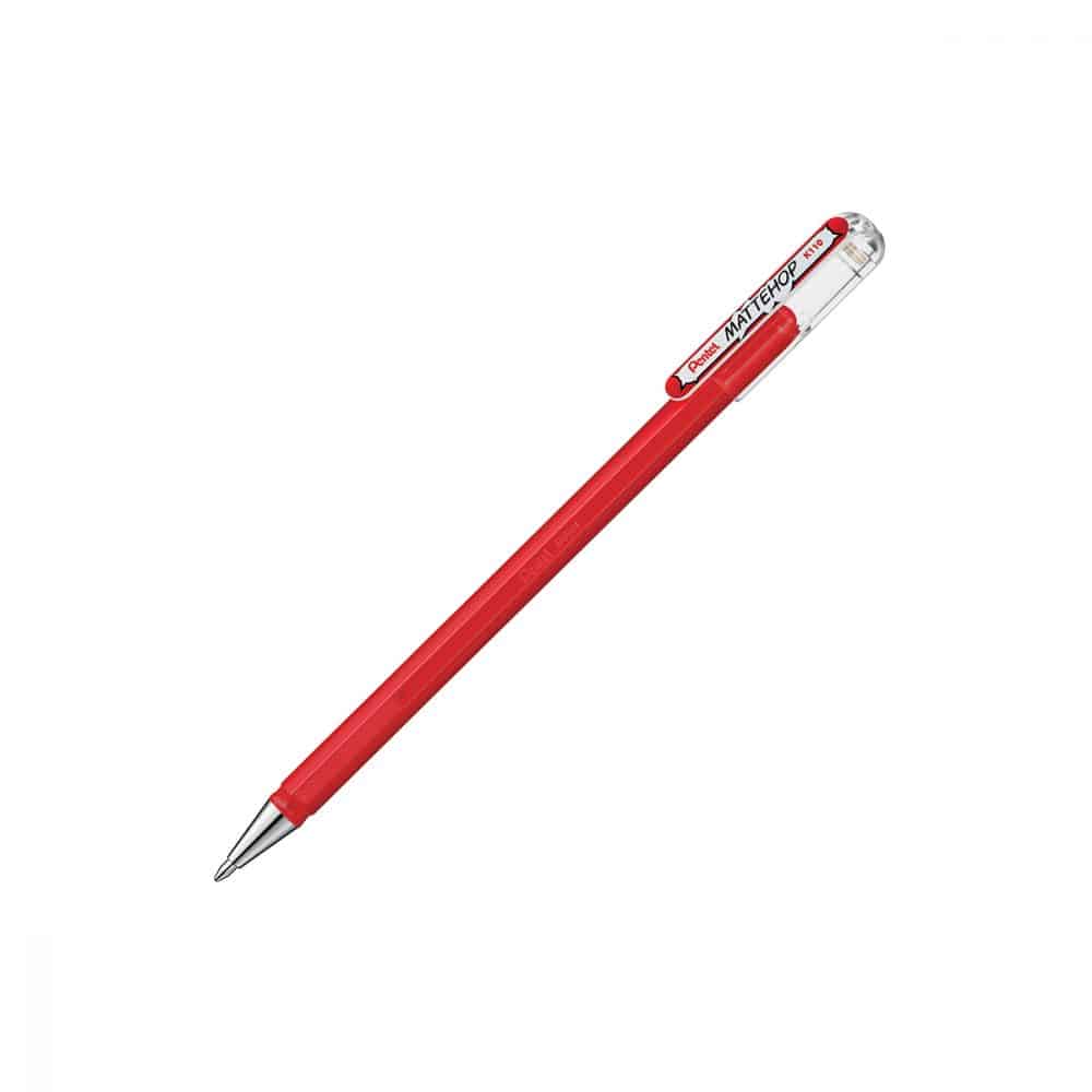 Stylo Pentel Mattehop gel 1.0 - rouge