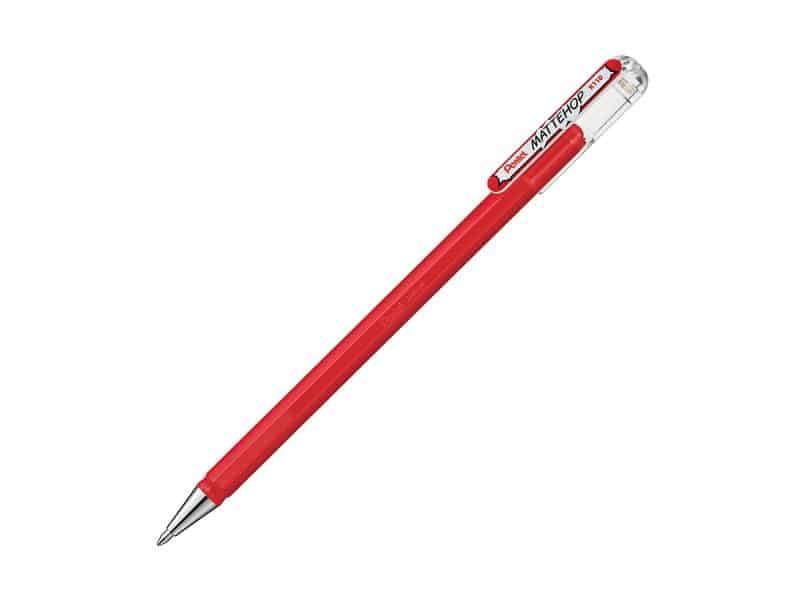 Stylo Pentel Mattehop gel 1.0 - rouge
