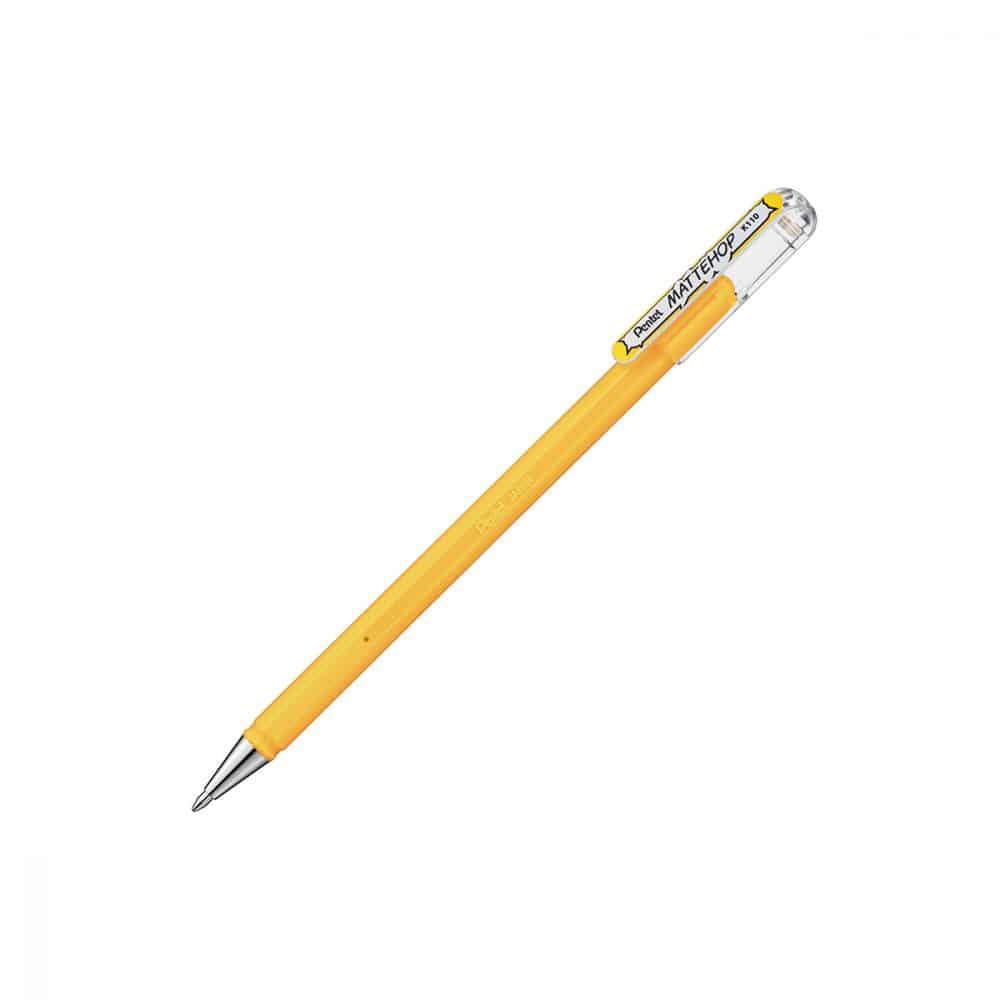Stylo Pentel Mattehop gel 1.0 -  jaune