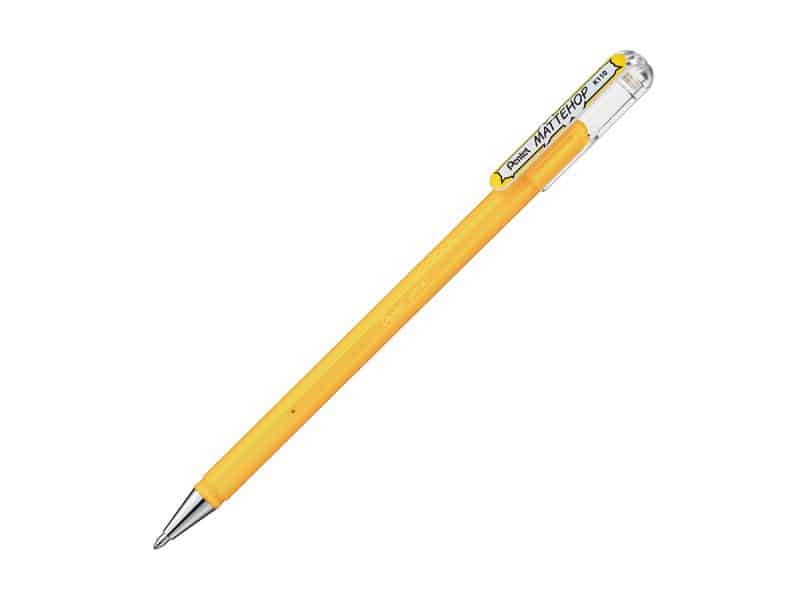 Stylo Pentel Mattehop gel 1.0 -  jaune