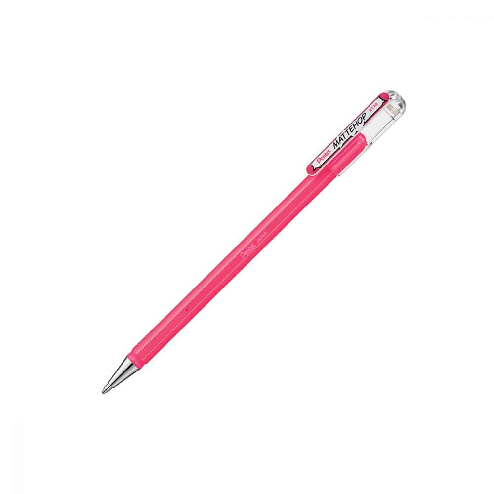 Stylo Pentel Mattehop gel 1.0 - rose