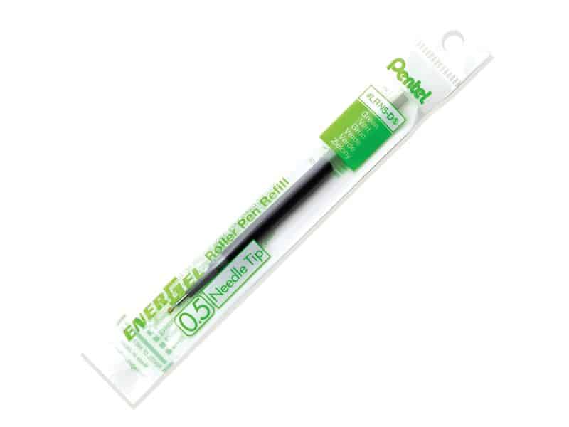 Recharge pour stylo Pentel Energel 0.5 aiguille - vert