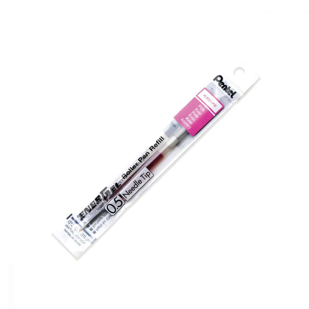 Recharge pour stylo Pentel Energel 0.5 aiguille - rose