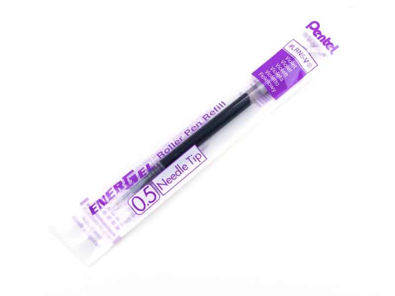 Recharge pour stylo Pentel Energel 0.5 aiguille - violet