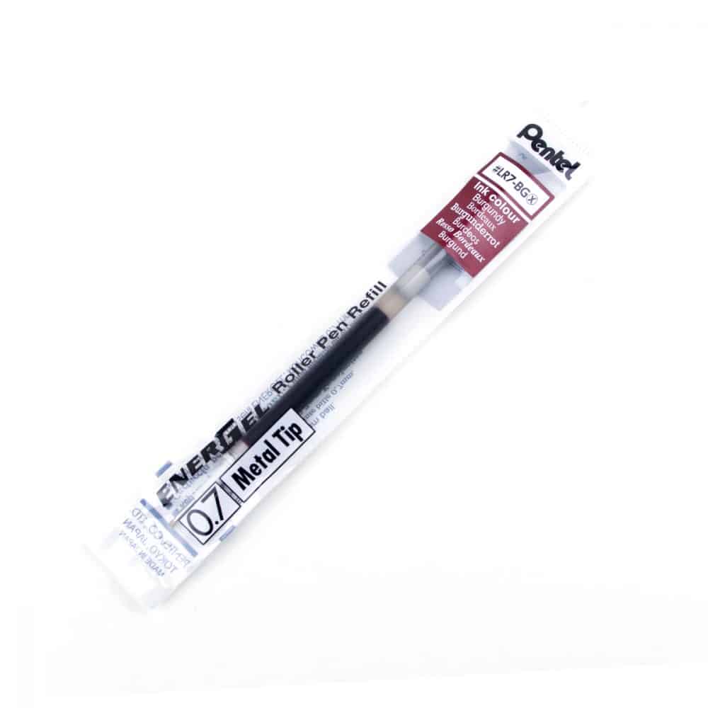 Recharge pour stylo Pentel Energel 0.7 - bourgogne
