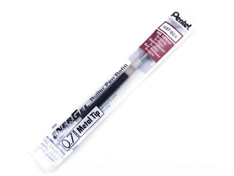 Recharge pour stylo Pentel Energel 0.7 - bourgogne