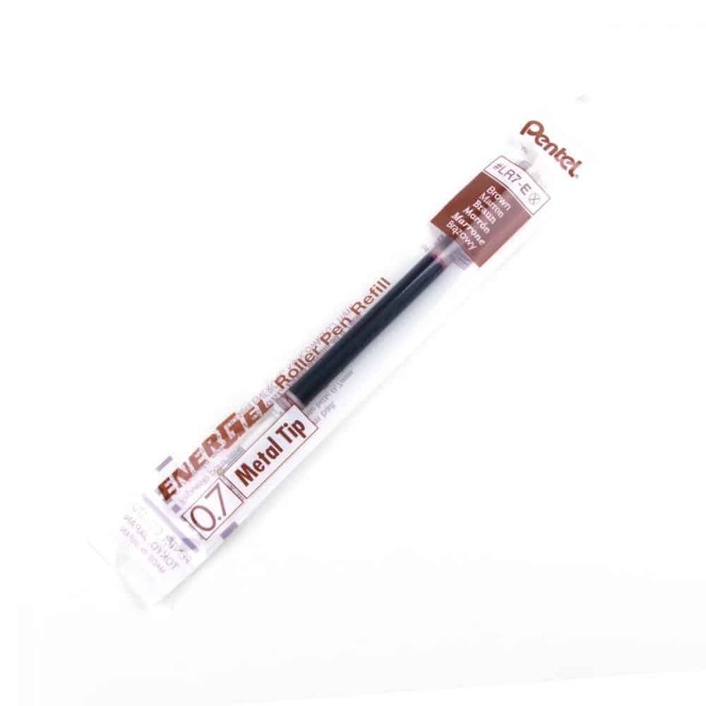Recharge pour stylo Pentel Energel 0.7 - brun