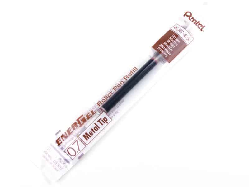 Recharge pour stylo Pentel Energel 0.7 - brun