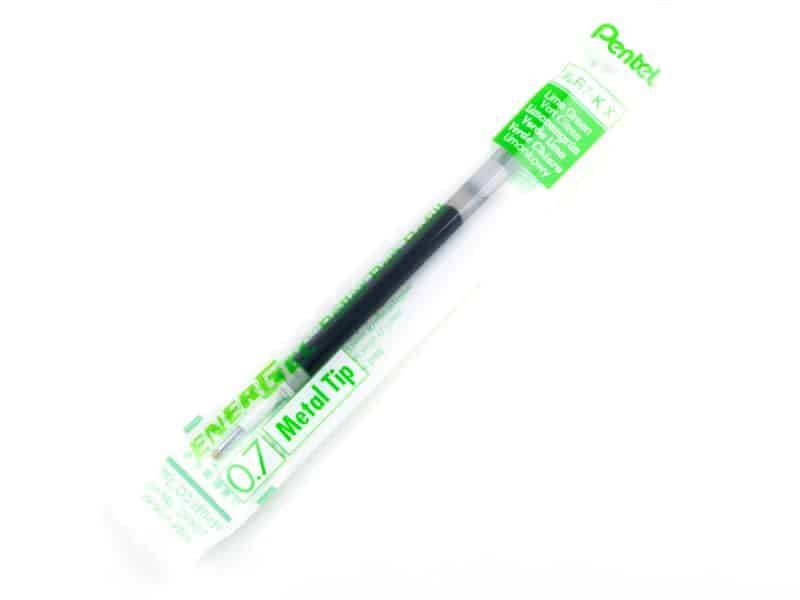 Recharge pour stylo Pentel Energel 0.7 - Vert