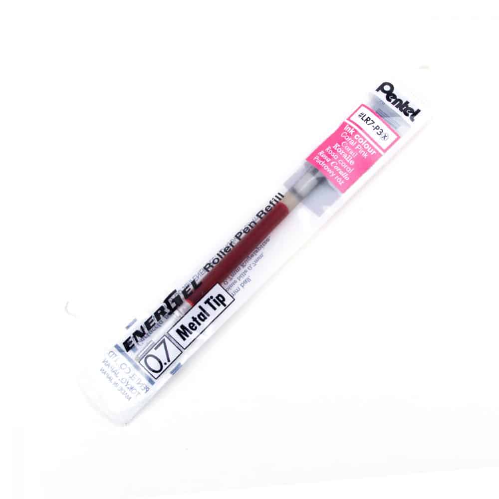 Recharge pour stylo Pentel Energel 0.7 - Corail