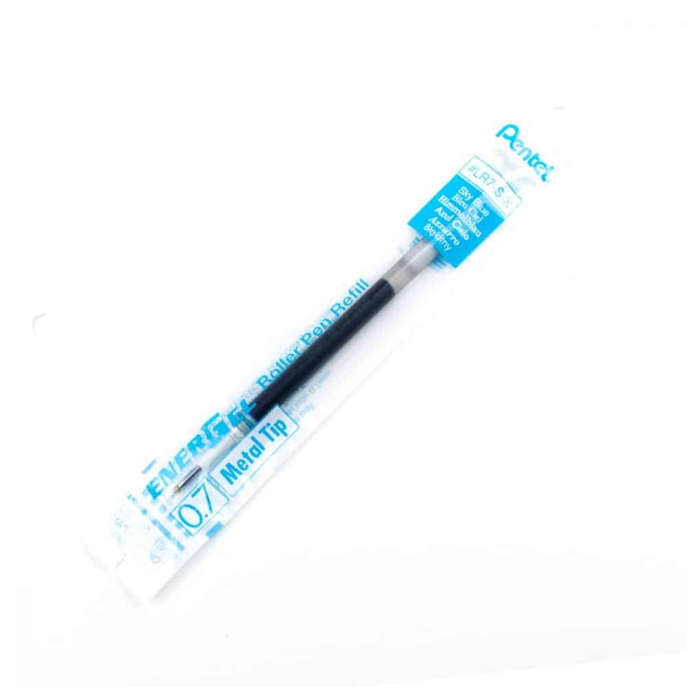 Recharge pour stylo Pentel Energel 0.7 - Bleu ciel