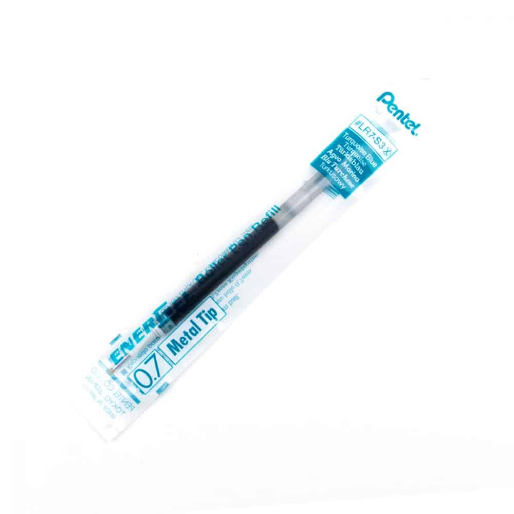 Recharge pour stylo Pentel Energel 0.7 - Turquoise