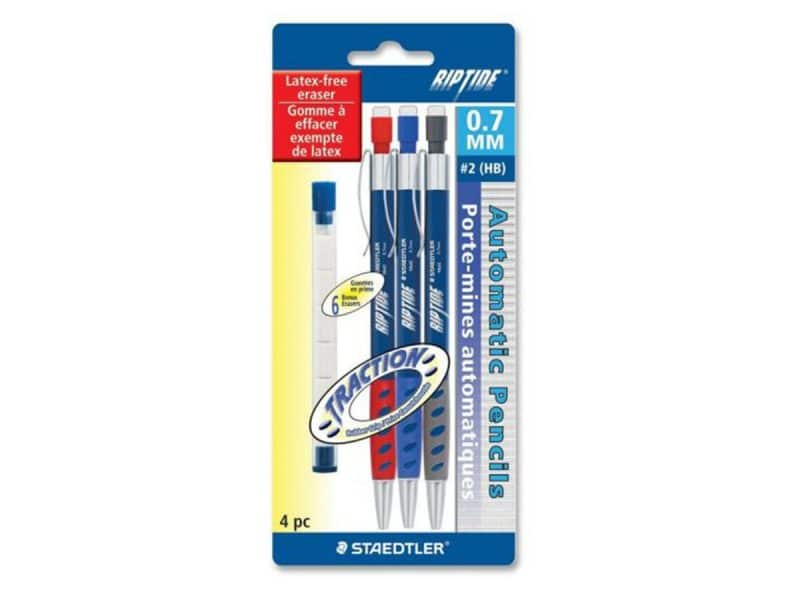 Paquet de 3 porte-mines avec effaces Staedtler Riptide 0.7