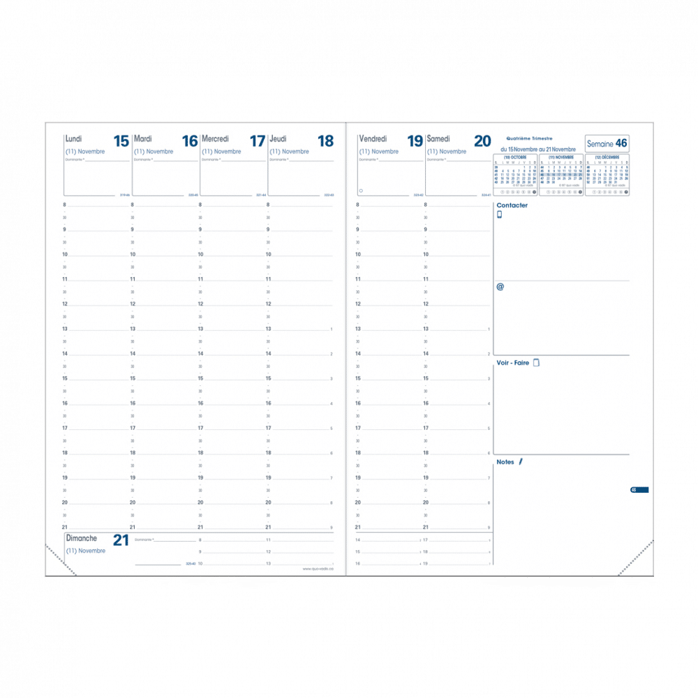 Agenda Quo Vadis Ministre 1s/2p - Toscana Noir – Image 2