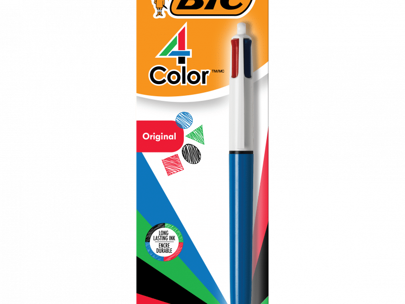 Stylo à bille rétractable Bic 4 Couleurs