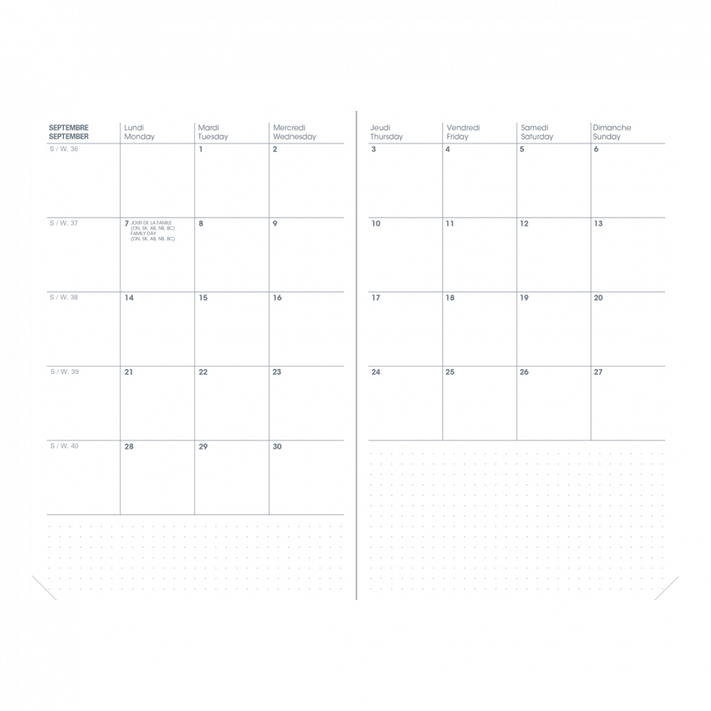 Agenda Quo Vadis Note 21- 16 mois -Toscana bleu ciel – Image 3