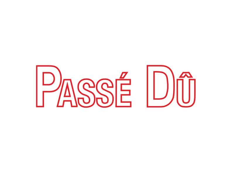 Estampe auto-encreur Original Printy 4911 - PASSÉ DÛ