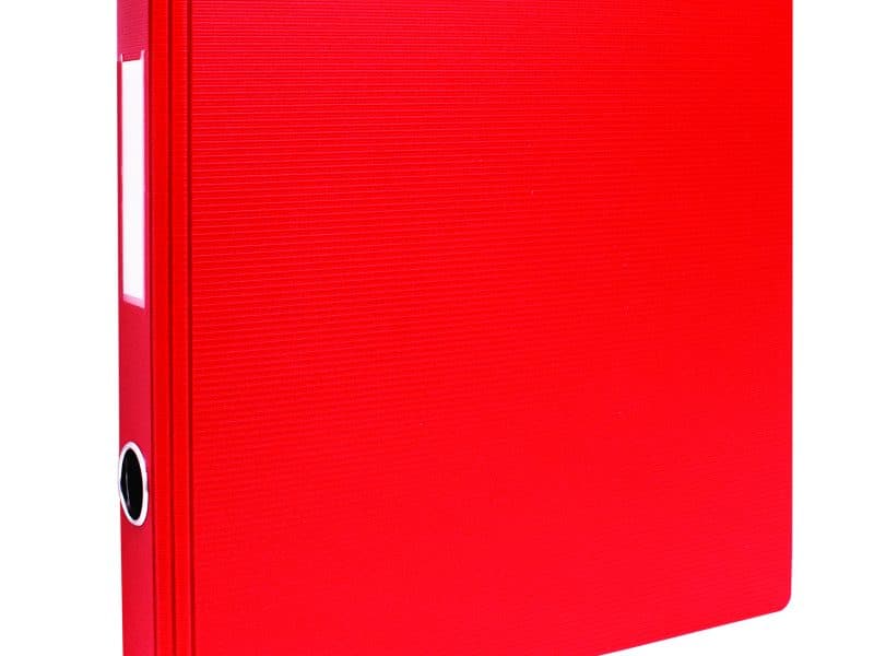 Reliure robuste à anneaux Geo Ring 1 po - mauve - Rouge