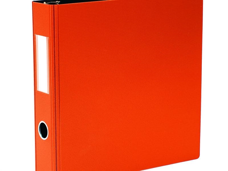 RELIEUR 1,5'' ROBUSTE ANNEAUX EN D - Orange