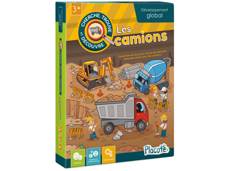 Placote - Cherche et trouve et découvre Les camions