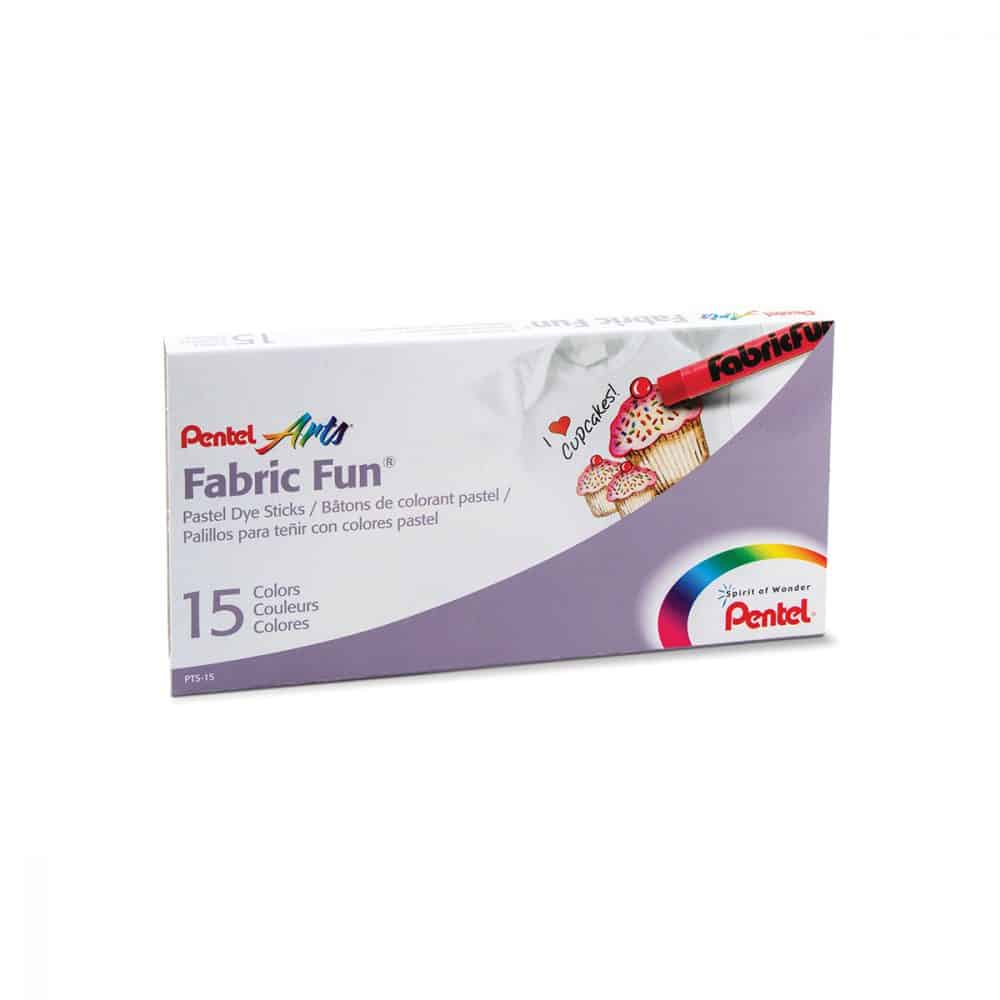 Ensemble de 15 pastels pour tissus Pentel Arts