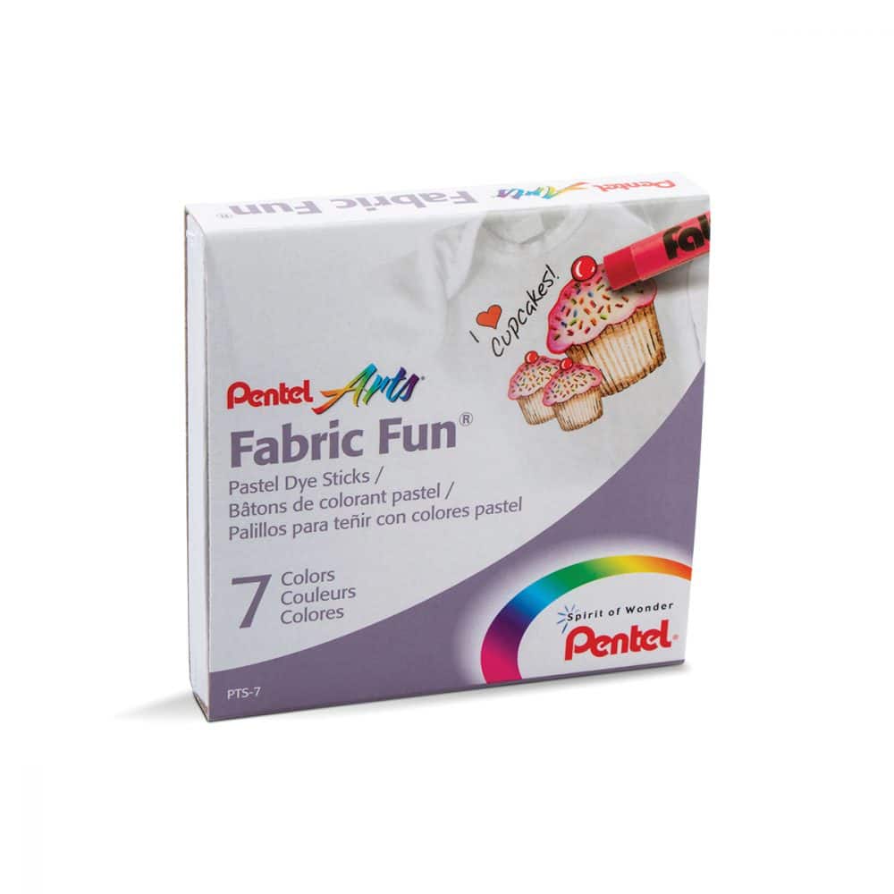 Ensemble de 7 pastels pour tissus Pentel Arts