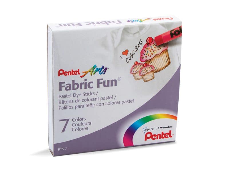 Ensemble de 7 pastels pour tissus Pentel Arts