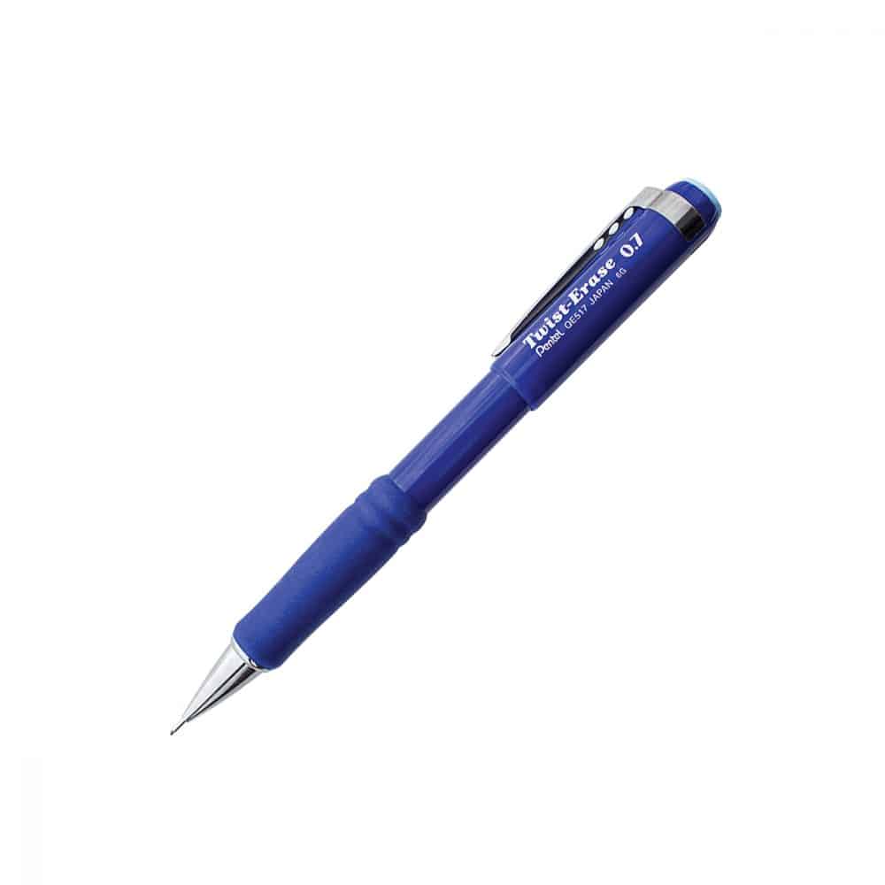 Porte-mines Pentel Twist Erase 0.7 - bleu