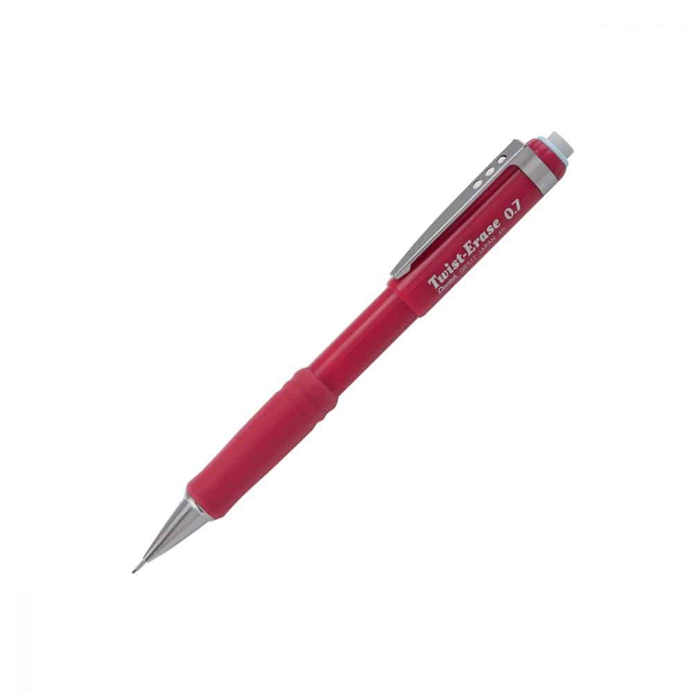 Porte-mines Pentel Twist Erase 0.7 - rouge