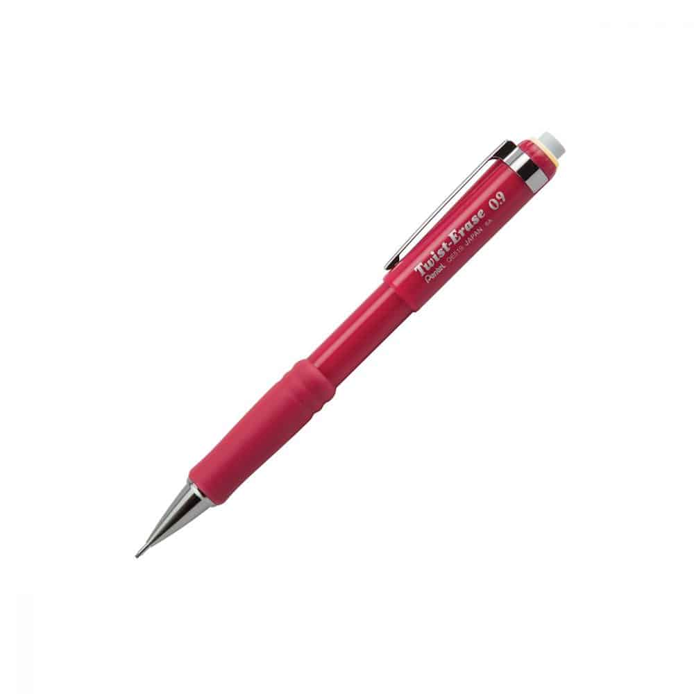 Porte-mines Pentel Twist Erase 0.9 - rouge