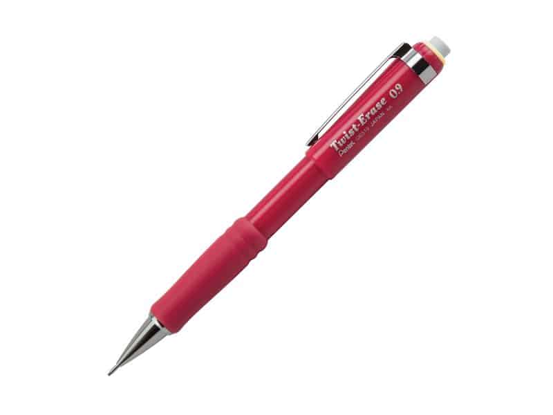 Porte-mines Pentel Twist Erase 0.9 - rouge