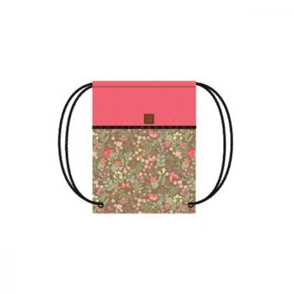Sac à souliers Ketto Kaki Fleuri