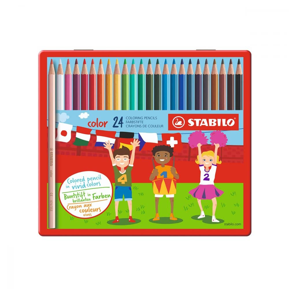 Paquet de 24 crayons couleurs de bois Stabilo Color
