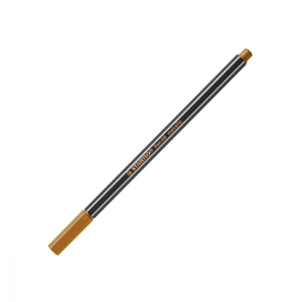 stabilo metallic pen 68 bronze