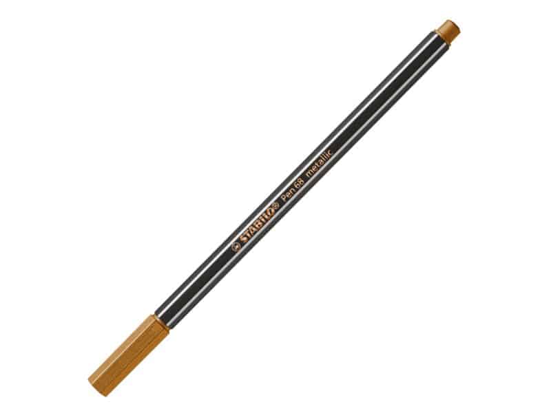 stabilo metallic pen 68 bronze