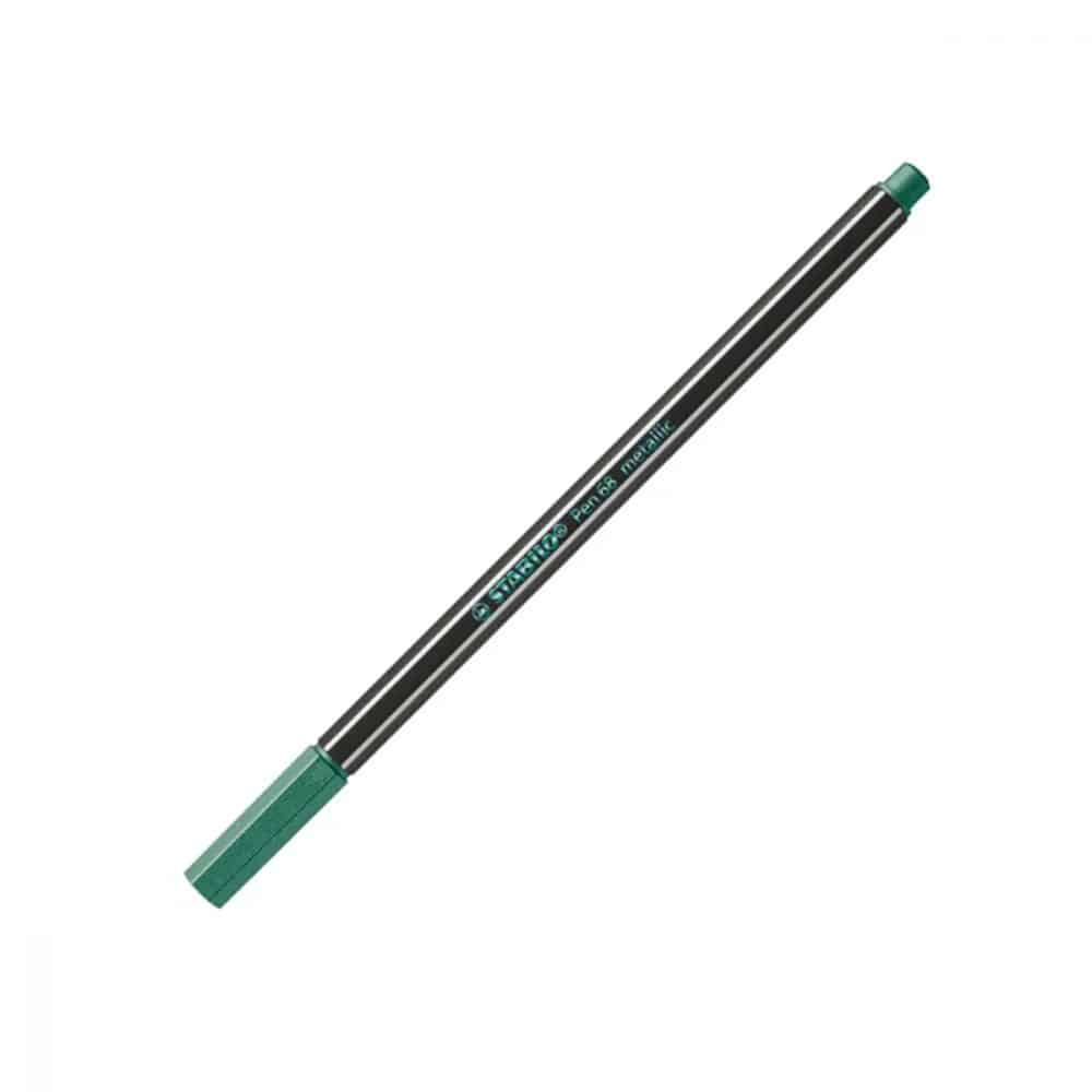 stabilo metallic pen 68 vert fonce