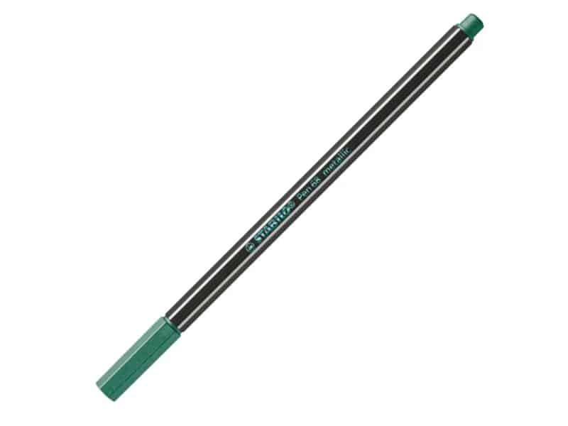 stabilo metallic pen 68 vert fonce