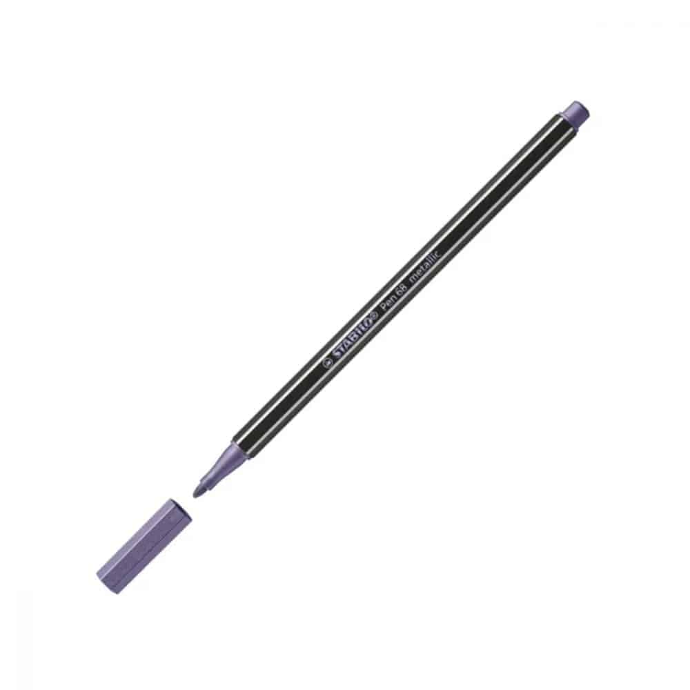 stabilo metallic pen 68 lilas