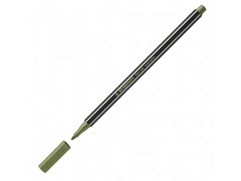 stabilo metallic pen 68 vert pale